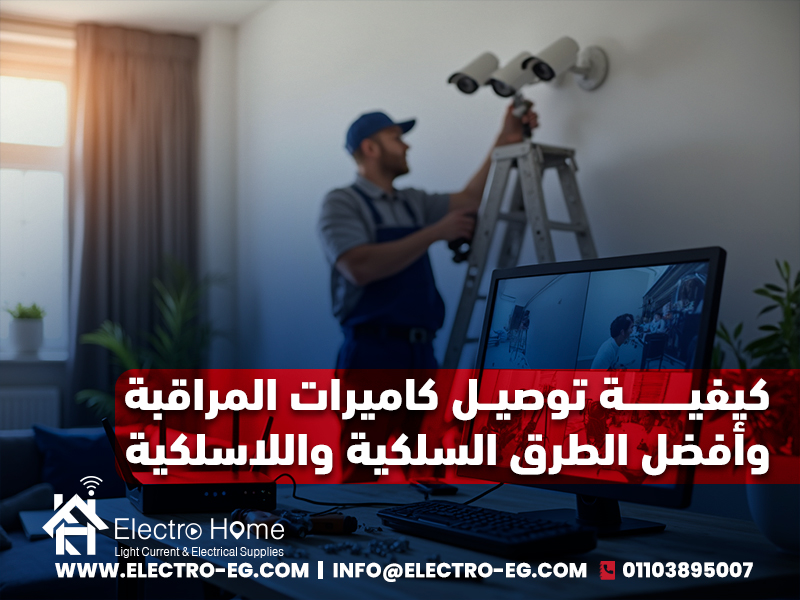 كيفية توصيل كاميرات المراقبة وأفضل الطرق السلكية واللاسلكية