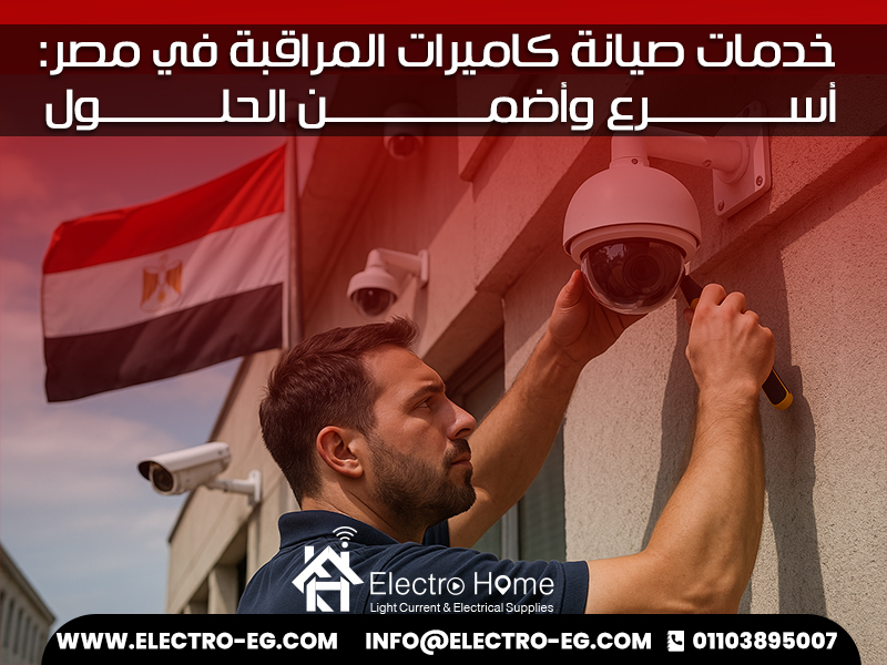 خدمات صيانة كاميرات المراقبة في مصر: أسرع وأضمن الحلول