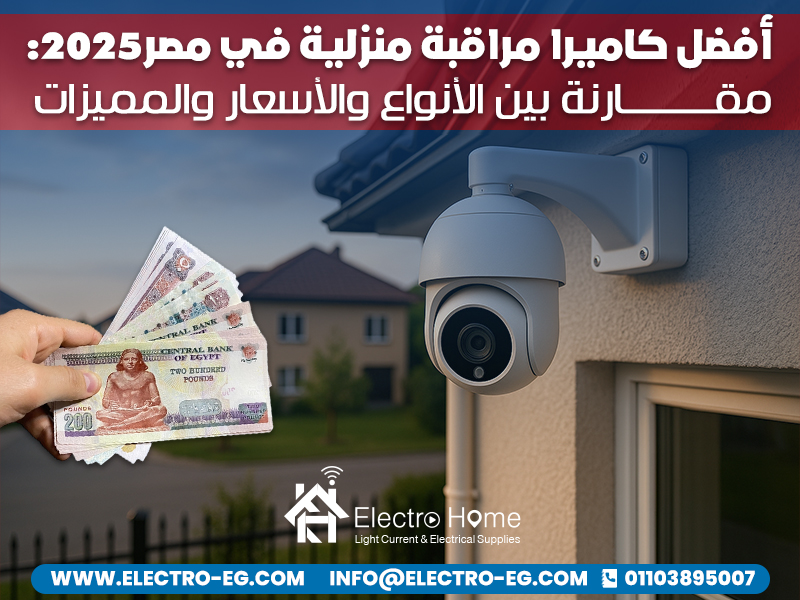 أفضل كاميرا مراقبة منزلية في مصر 2025: مقارنة بين الأنواع والأسعار والمميزات