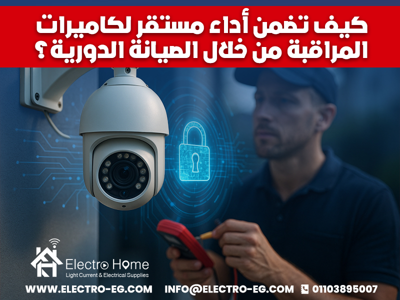 كيف تضمن أداء مستقر لكاميرات المراقبة من خلال الصيانة الدورية؟