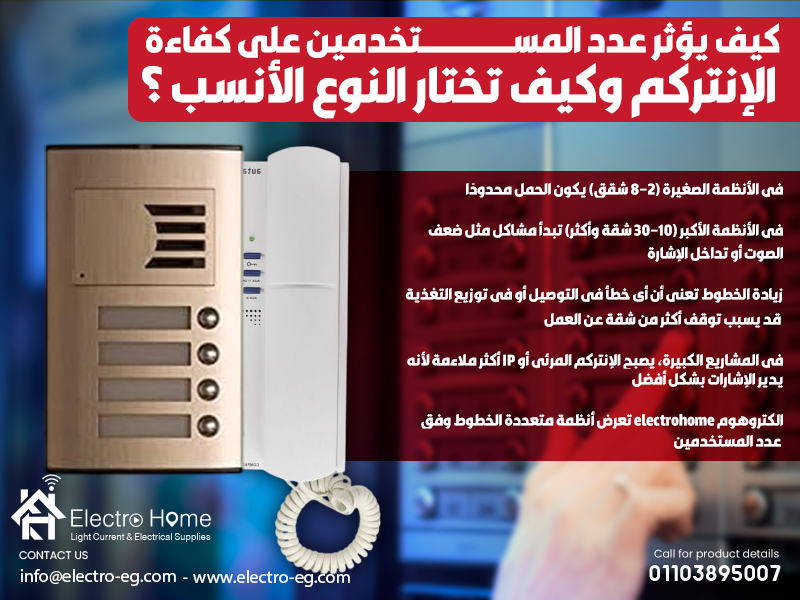 كيف يؤثر عدد المستخدمين على كفاءة الإنتركم وكيف تختار النوع الأنسب ؟