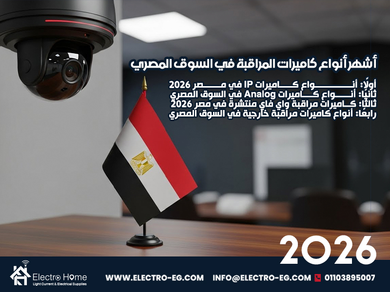 أشهر أنواع كاميرات المراقبة