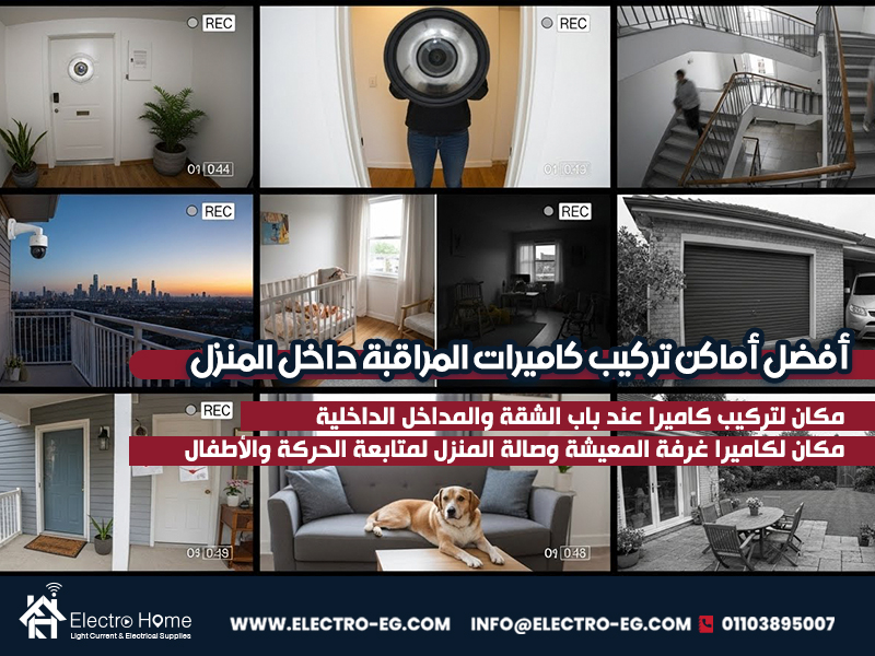 أفضل أماكن تركيب كاميرات المراقبة داخل المنزل
