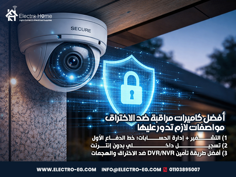 أفضل كاميرات مراقبة ضد الاختراق: مواصفات لازم تدور عليها