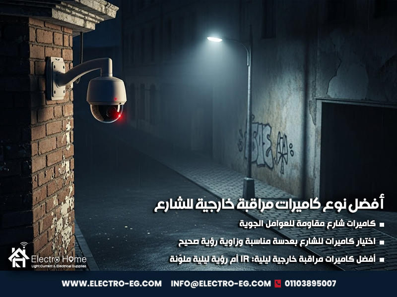 أفضل نوع كاميرات مراقبة خارجية للشارع