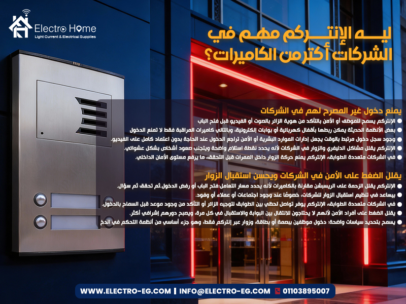 ليه الإنتركم مهم في الشركات أكتر من الكاميرات؟