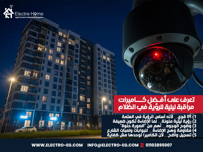 تعرف على أفضل كاميرات مراقبة ليلية للرؤية في الظلام