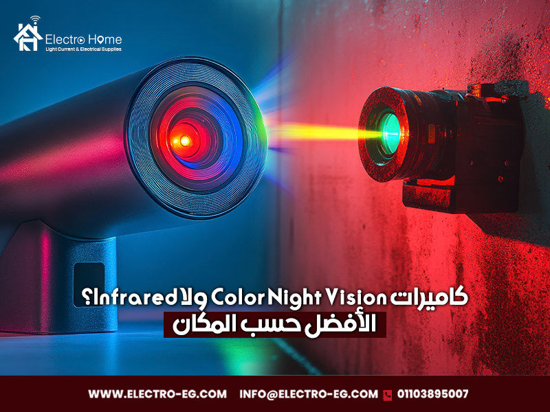 كاميرات Color Night Vision ولا Infrared؟ الأفضل حسب المكان