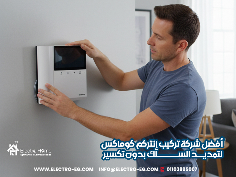 أفضل شركة تركيب إنتركم كوماكس لتمديد السلك بدون تكسير