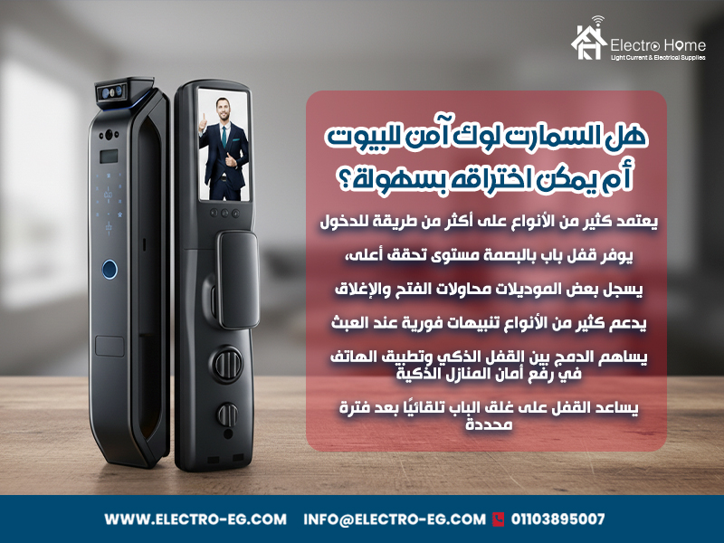 هل السمارت لوك آمن للبيوت أم يمكن اختراقه بسهولة؟