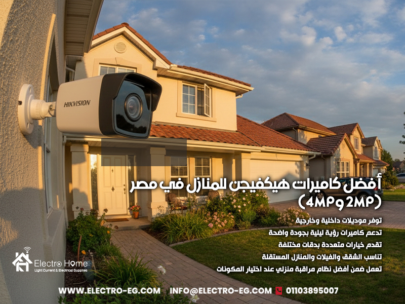 أفضل كاميرات هيكفيجن للمنازل في مصر (2MP و4MP)