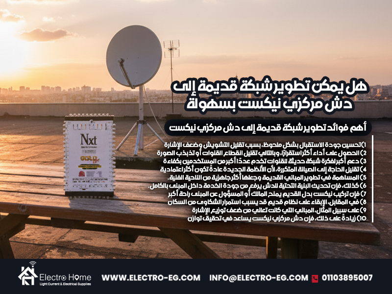 هل-يمكن-تطوير-شبكة-قديمة-إلى-دش-مركزي-نيكست-بسهولة